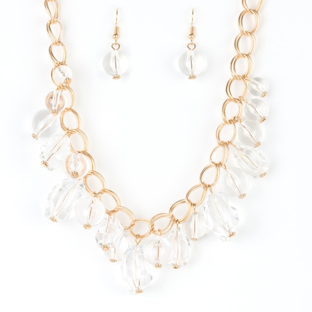 Gorgeously Globetrotter - Gold Paparazzi Necklace